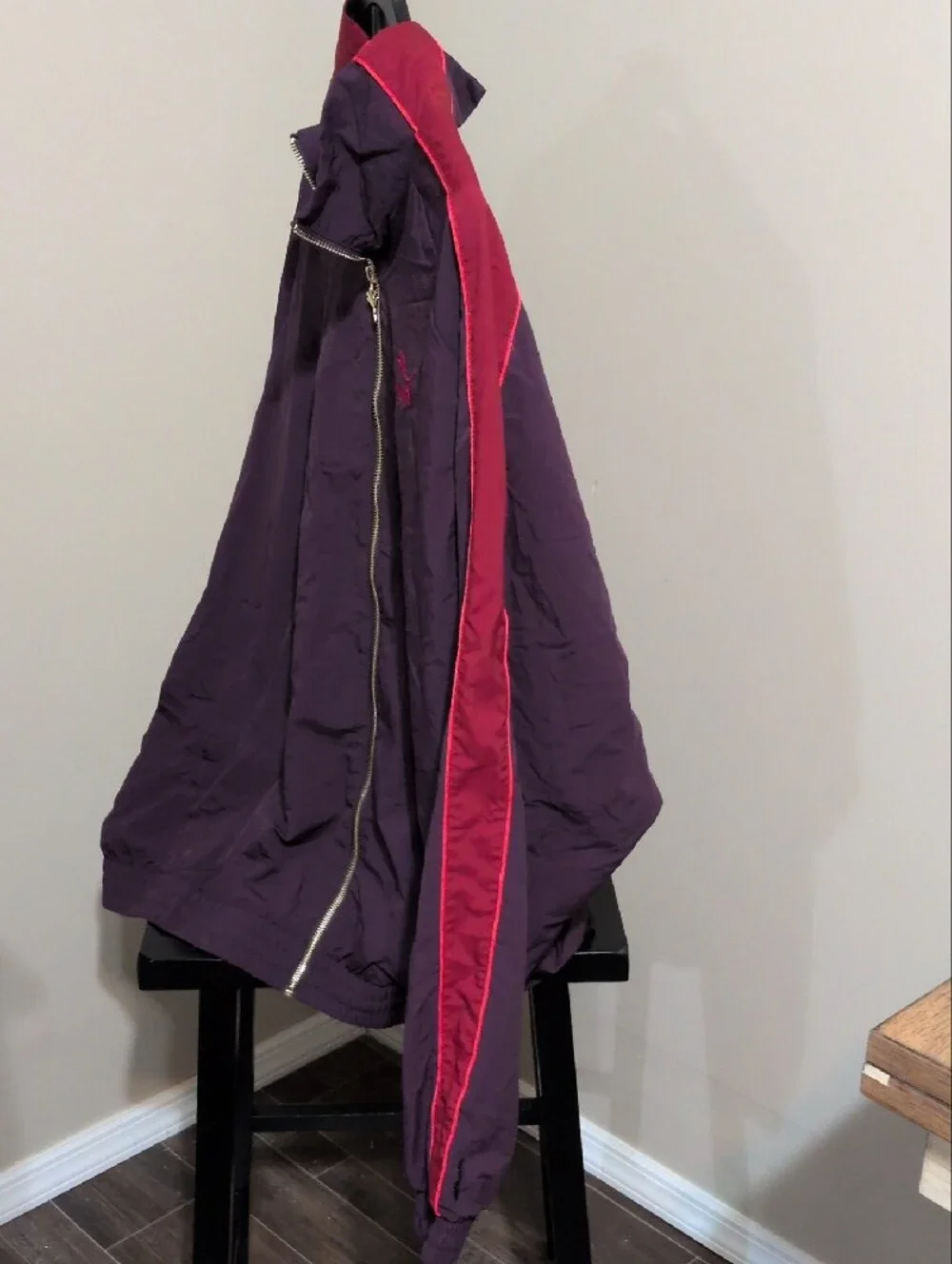 Puma Men's Plum Windbreaker with Red Trim